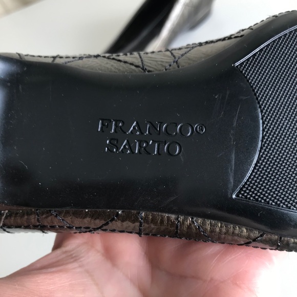 NWOB FRANCO SARTO L-Chord Ballet Flats, Olive Flats, Buckle Flats, Fall Shoes - Picture 9 of 10